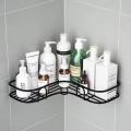 Bathroom kitchen Punch Corner Frame Shower Shelf Wrought Iron Shampoo Storage Rack Holder bathroom accessories. 