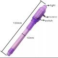 "Invisible Ink UV Magic Pen" "Secrets Revealed "Write pen. 