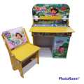 kids study table chair set. 