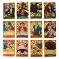 Emotion HENG 55Pcs/Box ONE PIECE Gold foil card Anime Luffy Zoro Shanks Trading Proxy Collection Card for Children Gift Toys. 