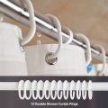 Shower Curtain Bathing Curtains with Hook Mildewproof Waterproof Shower Screens Matte Curtain Bathroom Home Decoration. 