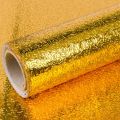 Brand New and High Quality Material: Golden Foil PVC Material (Think Structure ) Width: 60 cm Length: 200 cm. 