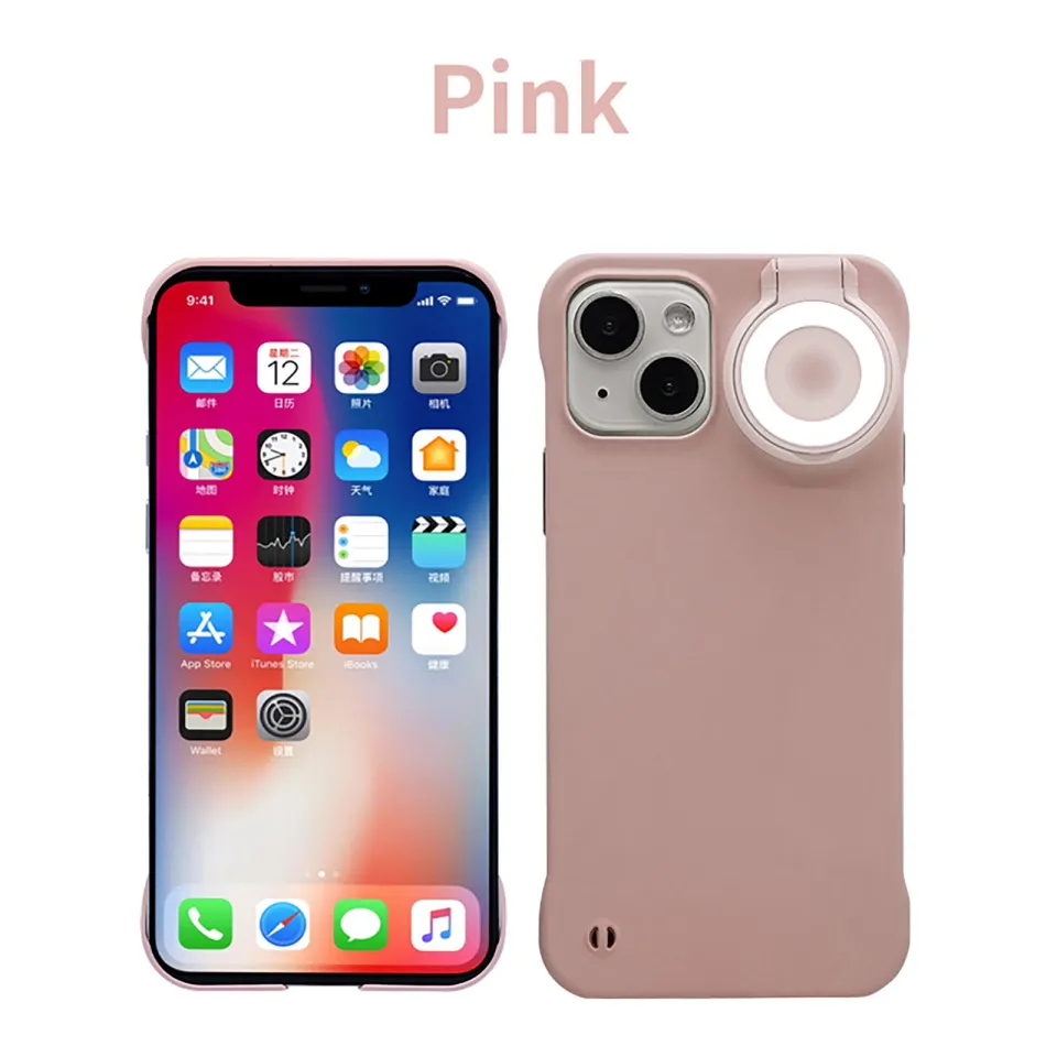 KOKKO Phone Case Built-in Selfie Ring Light Compatible For Iphone