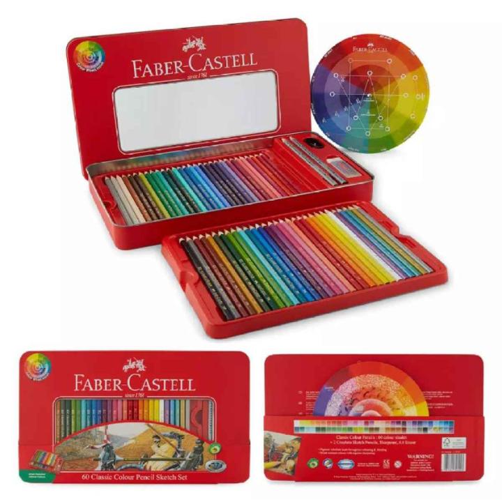 Branded Faber-Castel Classic 60 Color Pencils Box