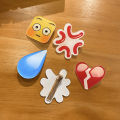 【BestGO】Acrylic Small Emoji Package Hair Clip Female Cute Funny Outdoor Fixed Broken Hair Duckbill Clip Hair Accessories. 