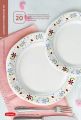 Look Smart Melamine Dinner Set 80 Pcs Single Glazed. 
