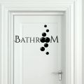 Modern Bathroom Door Sticker Decal Bubble Bath Shower RoomHome Decor. 