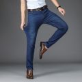 Brand New 2021 Summer Men Jeans Pants Smart Casual Breathable Mid Slim Fit Stretchable Jeans. 