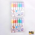 Pack of 2 Mini Cute Pencil Shape Colourful Highlighter Markers, 6pcs/set Highlighter Pens total 12 pcs highlighters| Cute stationary items for girls. 