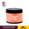 Lit Up  Feels like Soothing Thai Massage Peach & Lemon Grass Soy Wax Scented Candle 120ML. 