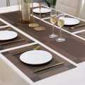 9 Pcs Table Mat & Table Runner Set Heat Resistant Placemats, Stain Resistant Washable PVC Table Mats for Dining Table Woven Placemat. 