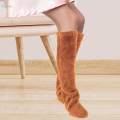 Thigh High Socks Costume Women Kids Boot Socks Stocking Plush Leg Warmers Khaki. 