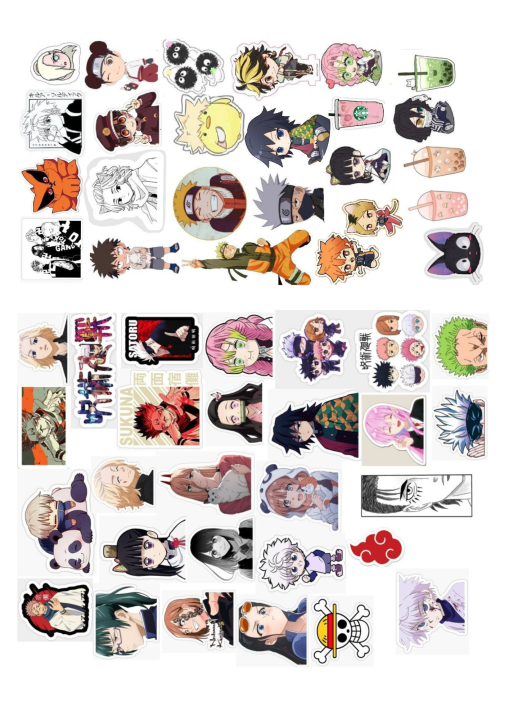A4 anime sticker sheet uncut | wall poster  Naruto one piece spy x family phone jujutsu kaisen | gojo sticker, attack on titan , Levi , fruits basket