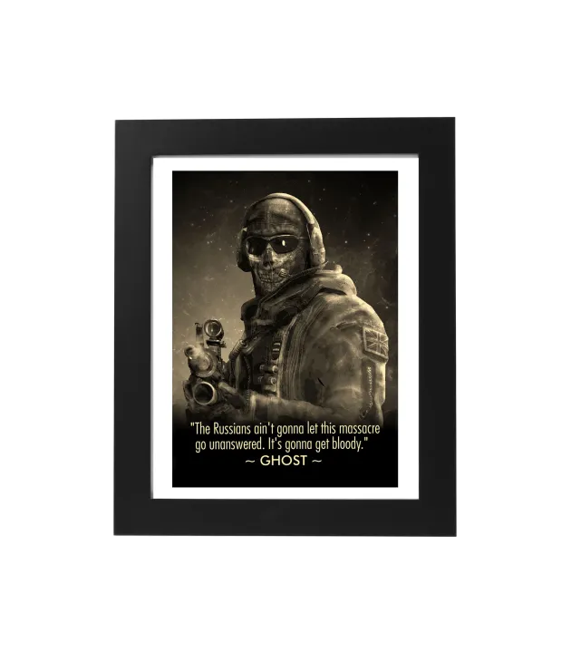 Call%20of%20Duty%20Ghost%20COD%20Games%20Enthusiasts%20Posters%20Vinyl%20Paper%20Quotes%20Vintage%20Posters%20Home%20Room%20Art%20Painting%20Wall%20Poster%20-%20Image%202