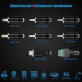 SoulBay 12V Power Supply 24W Universal Charger Adjustable to DC 9V 7.5V 6V 5V 4.5V 3V 12 Volt 1A 1.5A 2A AC Adapter Replacement Cord for LED Strip Light Security Camera Speaker Router Keyboard, 5 FT uk import. 