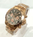 High Quality Luxury Copper Watch For Men Black Dial. 