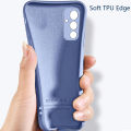 Biruiqu For Samsung Galaxy A15 Case Liquid Silicone Soft Gel Rubber Shockproof Cover. 