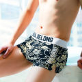Hua Jielong on behalf of the personality men's underwear sports boxer boxer cotton tide masculine Korean version of boxer shorts. 