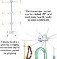 3 Tier Rotating Jewelry Holder, 30 Hooks Jewelry Stand Necklace Holder Jewelry-Tree Display Stand Organizer, Countertop Spinner Display Stand Rotating Jewelry Display Rack. 