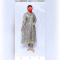 Fancy net dress open gown style by Miss Formal. 