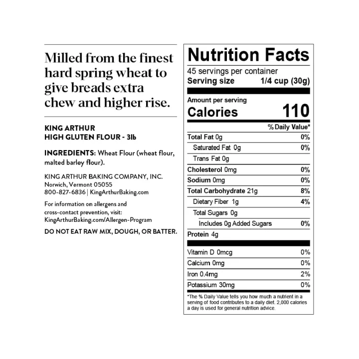 King%20Arthur%20High%20Gluten%20Flour,%20Contains%20Wheat%20Flour%20(wheat%20flour,%20malted%20barley%20flour)%20High%20Protein,%203%20lb,%20White,%2048%20Ounces%20-%20Image%203