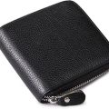 Imperial Leather Men's Zipper Wallet - Genuine Leather, Compact and Secure Design. 