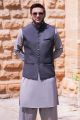 Shahid Afridi Grey Waist Coat For Men - Waistcoat For Men With Pockets. 
