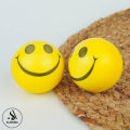 Pack Of 2 Soft Foam Smiley Emoji Balls for Kids - High Density Foam Ball For Over 3 Years Old Kids Soft Lightweight Easy To Grip Indoor Training Ball. 