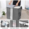 Foldable Storage Bag Organizers, Waterproof Anti-Mold Moisture Proof Clothes Storage Container Zipper Bag with Clear Window Carry Handles for Blanket Comforter Bedding, Closet Storage Boxes. 