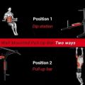 Dual-use Hanging Multifunctional Wall Mounted Pull Up Bar Set Stand Home Gym Strength 250kg Fitness Boxing Back Exercise Bar. 