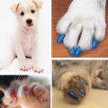 20Pcs Pet Dog Cat Paw Claw Anti-Scratch Soft Silicone Nail Caps Protective Covers Sheath for Home. 