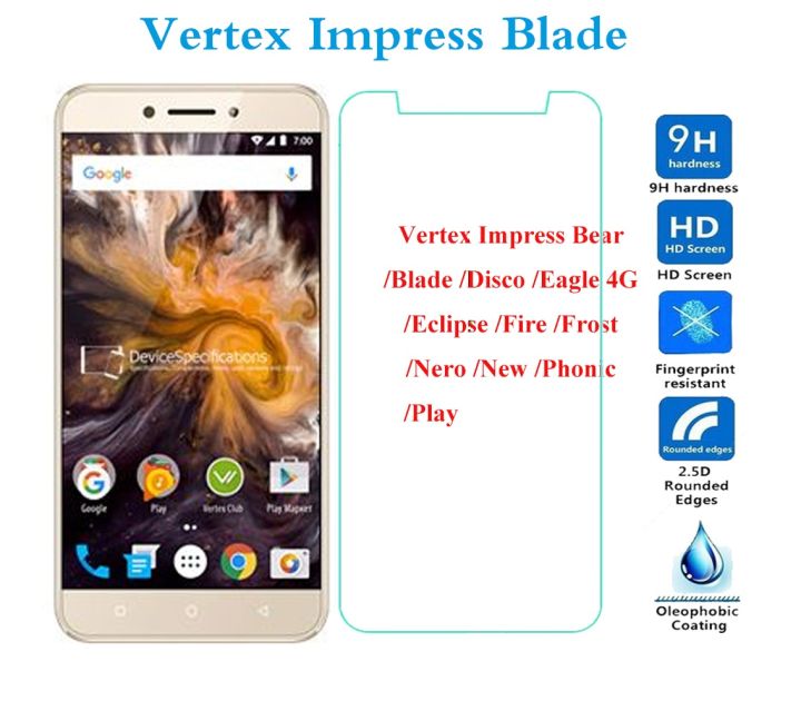 Vertex Impress lass empered Screen rotector Vertex Impress lade isco 4 Eclipse Fire Frost ero ew hon