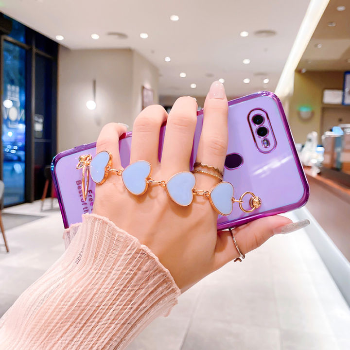 For%20OPPO%20A5s%20Back%20Cover%20with%203D%20Love%20Heart%20Wristband%20Chain%20Fashion%20Bracelet%20Shiny%20Plating%20Phone%20Case%20Soft%20Silicone%20Bumper%20Protective%20Cover%20-%20Image%206
