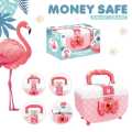 WD - Money Bank Girls Characters Multifunction ATM Saving box, Cute Purse, Money Safe Ban, Piggy Bank, Safe With Key and Sounds for Girls. 