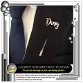 Customize Name Coat Pin, Label Pin, Name Brooch. 