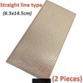 2 Pieces- 6.5x14.5cm Straight line type Stripboard Veroboard circuit board. 