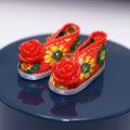 29 cm Princess Ye Luoli doll costume shoes Night Loli Fairy ancient style embroidered cloth shoes tassel Hanfu shoes. 