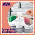 AVA TITIZ 3 IN 1 SOAP DISPENSER AND SPONGE HOLDER KITCHEN KIT IMPORTED FROM TURKEY. 