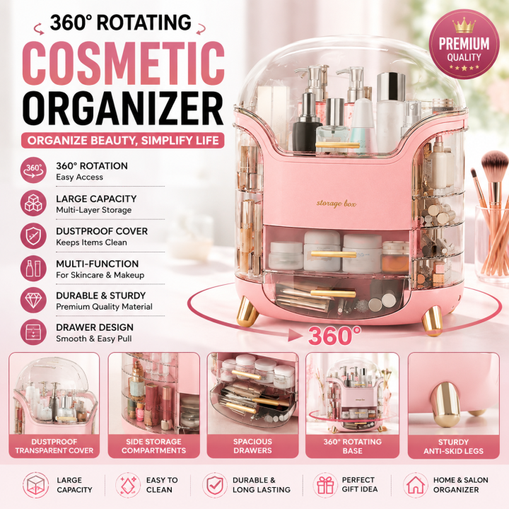 Dazzin%20-%20Luxury%20Desktop%20Cosmetic%20Organizer%20-%20Dustproof%20&%20Waterproof%20Makeup%20Vanity%20Storage%20Beauty%20Box%20-%20Beauty%20Box%20for%20Girls%20-%20Makeup%20Organizer%20Box%20-%20Make%20Up%20Organizers%20for%20Vanity,%20Countertop%20Cosmetic%20Storage%20with%20Drawers%20and%20Transparent%20Cover%20for%20Bedroom%20-%20Image%202