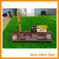 CUSTOMIZED TABLE NAME PLATE IN CARD MOBILE AND PEN HOLDER INCLUDE. 