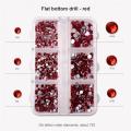 1200/720 Pieces Nail Rhinestone 3D Crystal DIY Nail Art Decorations Crystal Diamond Gem Glitter Nail Beauty Accessories. 