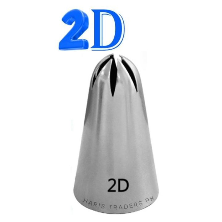 1M + 2D + 6B + Russian Nozzle Stainless Steel  , Open Star Tip Pastry Cookies Tools Icing Piping Bag Nozzles Cake Decorating Cupcake Creates Drop Flower