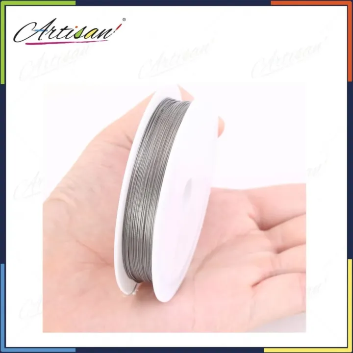 Stainless%20Steel%20Craft%20Wire%20for%20Bracelet%20Necklace%20&%20Jewelry%20Making,%20stocking%20net%20flowers%200.30mm%20&%2050%20meter%20each%20roll%20-%20Image%202