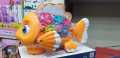Transparent Gear Fish Portable Musical Cartoon Fish Toy Universal Walking Light Toy Early Education Music Funny Sounds Toys for Boys Girls Toddlers Kids. 