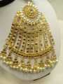 Jhumar Pearl Polki Kundan Golden Color - Premium Quality, Stylish And Traditional  Jewelry Piece. 
