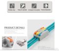 Mini Quick Wire Connector Universal Compact 2/3 Pin Splicing Push-in Terminal Block 1 in multiple out with fixing-Hole Mini Quick Wire Conductor. 