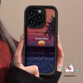For Oppo A18 A12 A5s A57 A38 A9 A7 A78 A74 A17 A16 A58 A31 A76 A77 A54s A53 A55 A16s A98 A52 A3s A77s A17k A1K A96 Reno 8T 5F 4 Tree Shadow Sea Sunset Scenery Case. 