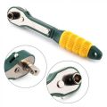 Yellow Green Mini Quick Ratchet Wrench. 