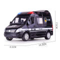 1/32 Alloy Diecast Car Model Ambulance Police Car Fire Engine Auto Model Metal Body Pull Back 5 Doors Open Vehicle Children Toys. 