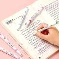 Curve Highlighter , Flownwing Flair Pens with Different Curve Shape Fine Tips, Colored Curve Pens Craft Pens for Scrapbook (Random Design). 